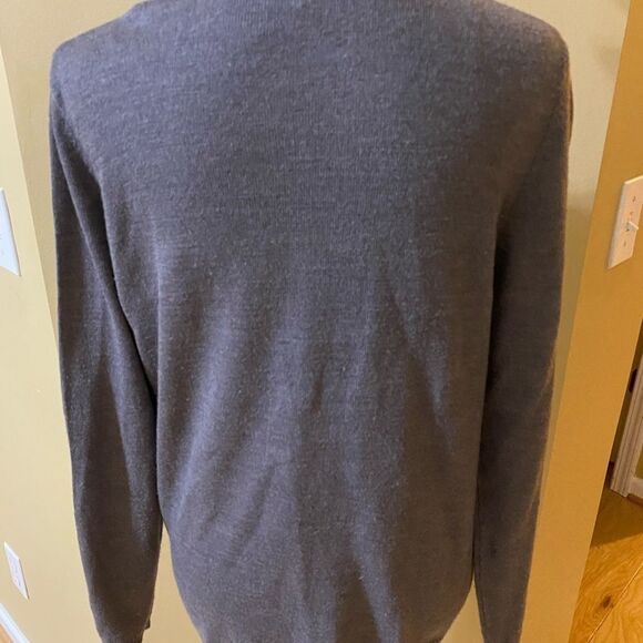 Alia Grey Front Zipper Long Sleeve Cardigan Size Small - Picture 6 of 8